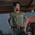 Camiseta manga corta termorregulada U-POWER CHRISTAL verde Burn Olive - U-POWER FU248BO