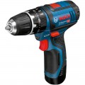 Taladro Percutor a Batería BOSCH GSB 12v-15 + 2x2Ah + Bolsa