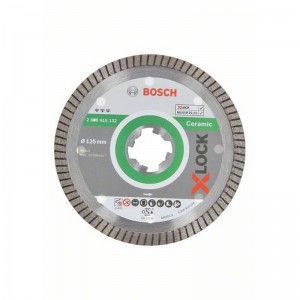 Disco de corte de diamante X-LOCK BOSCH Best for Ceramic Extraclean Turbo 125 x 22,23 x 1,4 x 7 mm - 2608615132