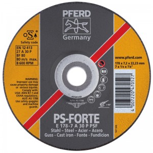 Disco de desbaste PFERD E P PSF
