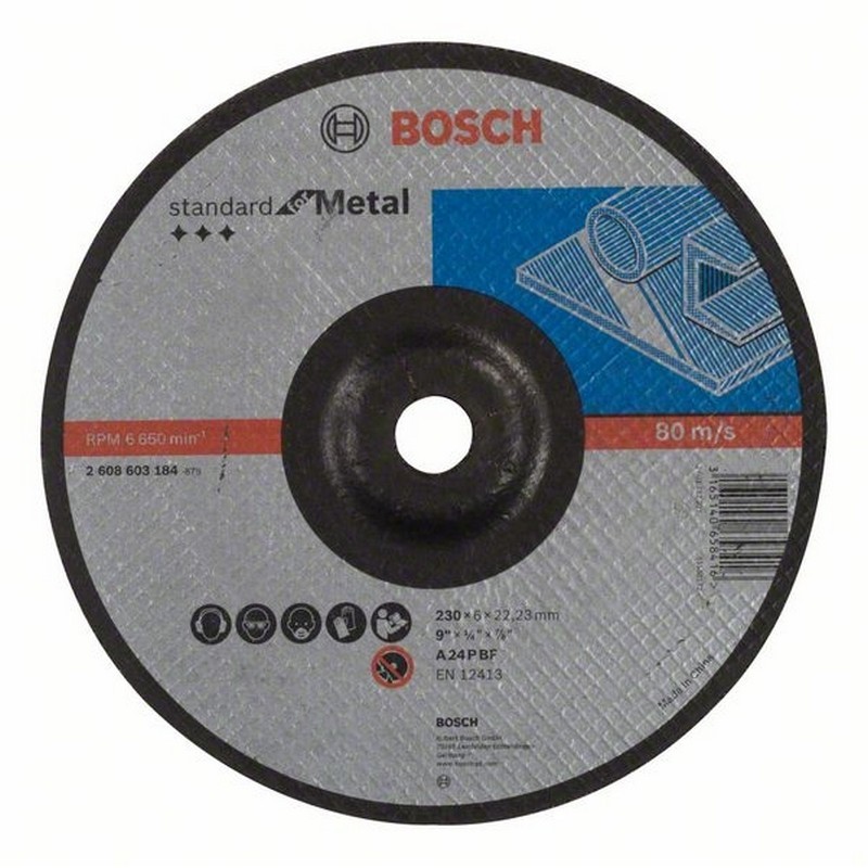 Bosch 2 608 603 535 7,0 mm pack de 1 230 mm Disco de desbaste acodado Best for Metal A 2430 T BF 