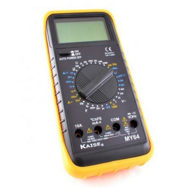 Pinza amperimétrica digital profesional 600V AC/DC - KAISE KS400N