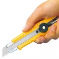 Cutter OLFA de bloqueo manual con mango ergonómico - L-1