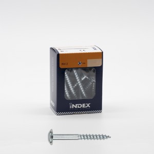 Minicaja tornillo inviolable INDEX cincado TX - VINVZ