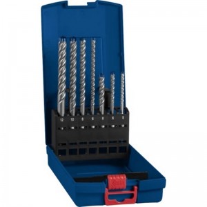 Set de brocas para martillo BOSCH EXPERT SDS plus-7X 5/6/6/8/8/10/12 mm, 7 unidades - 2608900195