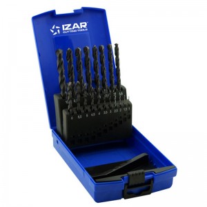 Juego de brocas IZAR DIN338 19 unidades - 1466 - 1-10X0,50 HSS (1010) - 25271