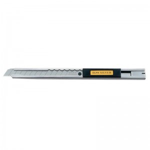 Cutter OLFA de bloqueo automático con mango de acero inoxidable - SVR-1