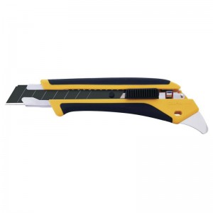 Cutter OLFA con bloqueo automático y púa multiusos L5 en caja dispensadora - L5-AL/DSB10