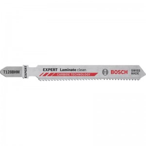 Hoja de sierra de calar BOSCH EXPERT Laminate Clean T128 BHM, 3 unidades - 2608900542