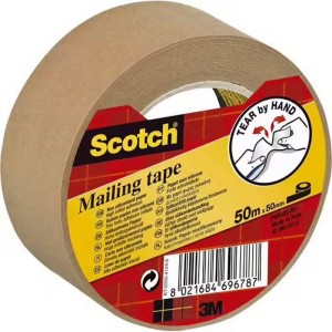 Cinta de papel 3M Scotch® para embalaje, 50 metros