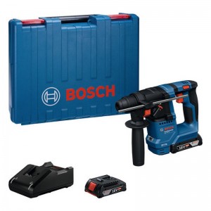 Martillo perforador SDS plus a batería BOSCH GBH 18V-18 + 2 x 2.0 Ah + cargador en maletín - 0611927001