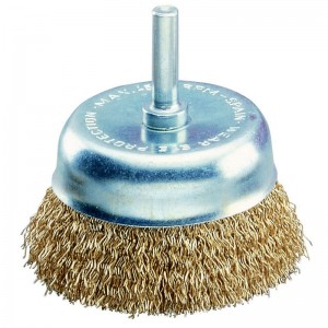 Cepillo taza JAZ acero latonado 1/4", BTE