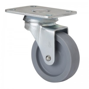 Rueda ALEX giratoria 10BSR50-BP polipropileno gris - 1-0173