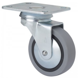 Rueda ALEX giratoria 10BSR40-PGI40 goma gris - 1-0216