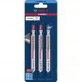 Hoja de sierra de calar BOSCH EXPERT Plastic Composites Clean T 301 CHM, 3 unidades - 2608900566