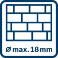 Martillo perforador SDS plus a batería BOSCH GBH 18V-18 en caja de cartón - 0611927000