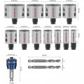 Set de sierras de corona BOSCH PRO Multi Material PC Plus, 14 uds. - 2608594425