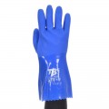 Guante PVC azul triple baño TOMAS BODERO, interior algodón y grosor de 1,5mm - 666VINIL