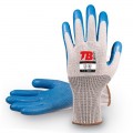Guante mecánico recubrimiento látex azul TOMÁS BODERO, térmico calor - 313AZ GRIP