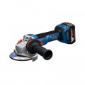 Miniamoladora a batería BOSCH GWS 18V-11 + 2 x 5.0 Ah + cargador en L-BOXX - 06019N4103