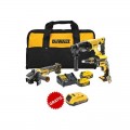 Kit 3 herramientas para pladur: Atornillador + Martillo + Amoladora + 2 x 5.0 Ah + 1 x 2.0 Ah GRATIS y bolsa