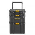 Taller móvil 3 en 1 STANLEY® Profesional, 80 litros, set de 3 cajones