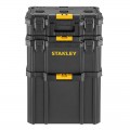 Taller móvil 3 en 1 STANLEY® Profesional, 80 litros, set de 3 cajones