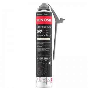 Espuma de poliuretano PENOSIL EASYPEGA adhesiva 60 seg Turbo 888, no expande, pistola y cánula, 750 ml