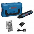 Atornillador a batería PROFESIONAL BOSCH GO 3.6v con juego de puntas 25 piezas en L-BOXX mini - 06019H2101