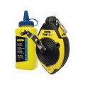 Tiralíneas STANLEY FAT MAX 30 m + polvo + nivel de cordel - 0-47-681