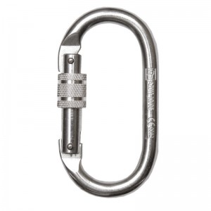 Mosquetón de acero tornillo SAFETOP para arnés - 80112