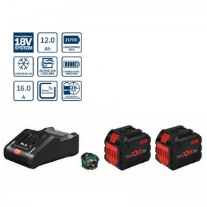 Pack 2 Baterías BOSCH ProCORE 18V 12.0Ah + Cargador BOSCH GAL 18V-160