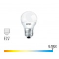 Lámpara led esférica EDM E27 5W 400 lúmenes luz fría 6400K - 98320
