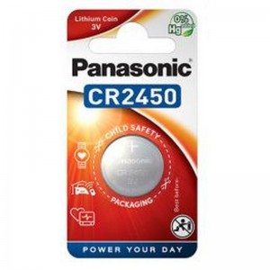 Pila de litio PANASONIC CR2450 3V en blister