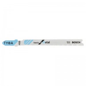 Hoja de sierra de calar BOSCH T 118 A Basic para metal - 2608631013