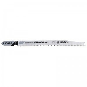 Hoja de sierra de calar BOSCH T 308 BF Extraclean para madera dura - 2608636569
