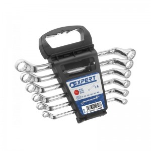 Juego de 6 llaves de estrella contraacodadas EXPERT con soporte - E111708