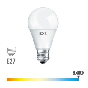 Lámpara led standard EDM E27 10W 810 lúmenes luz fría 6400K - 98324