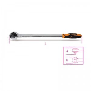 Carraca reversible BETA con cuadrado macho 3/4", 72 dientes - 928/55