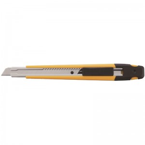 Cutter OLFA de bloqueo automático con clip para bolsillo y troceador de cuchillas - A-1