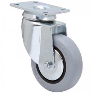 Rueda ALEX giratoria 10BH80CP-PGI goma gris - 1-0180