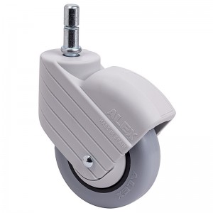 Rueda ALEX giratoria 30HP100CP-PLGI goma gris anilla - 2-3323
