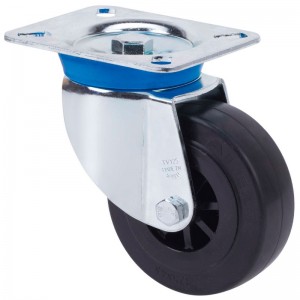 Rueda ALEX giratoria 10TV80-TPGN goma negra - 2-0001