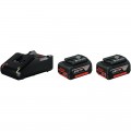 Pack 2 Baterías BOSCH GBA 18V 4.0Ah + Cargador BOSCH GAL 18V-40