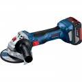 Set BOSCH Taladro GSB 18V-55 + Amoladora GWS 18V + 2x4.0Ah + Cargador + Bolsa