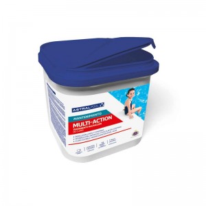 Multiacción triplex de cloro ASTRALPOOL en tabletas de 250 gr, 5 Kg - 75160
