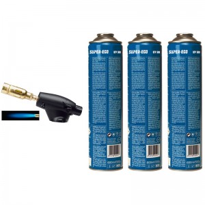 Soplete SUPER-EGO SEGOFIRE PIEZO con 3 botellas de gas BTP 300 - P00555500