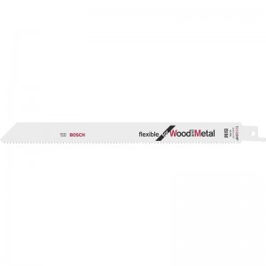 Hoja de sierra sable BOSCH S 1122 HF Flexible para madera y metal, 5 uds - 2608656021