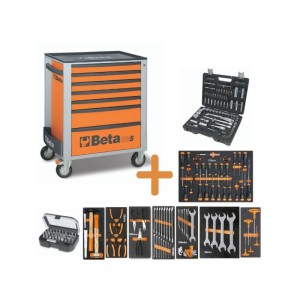 Carro de herramientas completo BETA de 7 cajones con 207 herramientas
