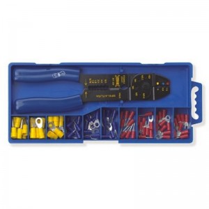 Surtido con herramienta de crimpado BM GROUP BM 536 y terminales preaislados - BM80411
